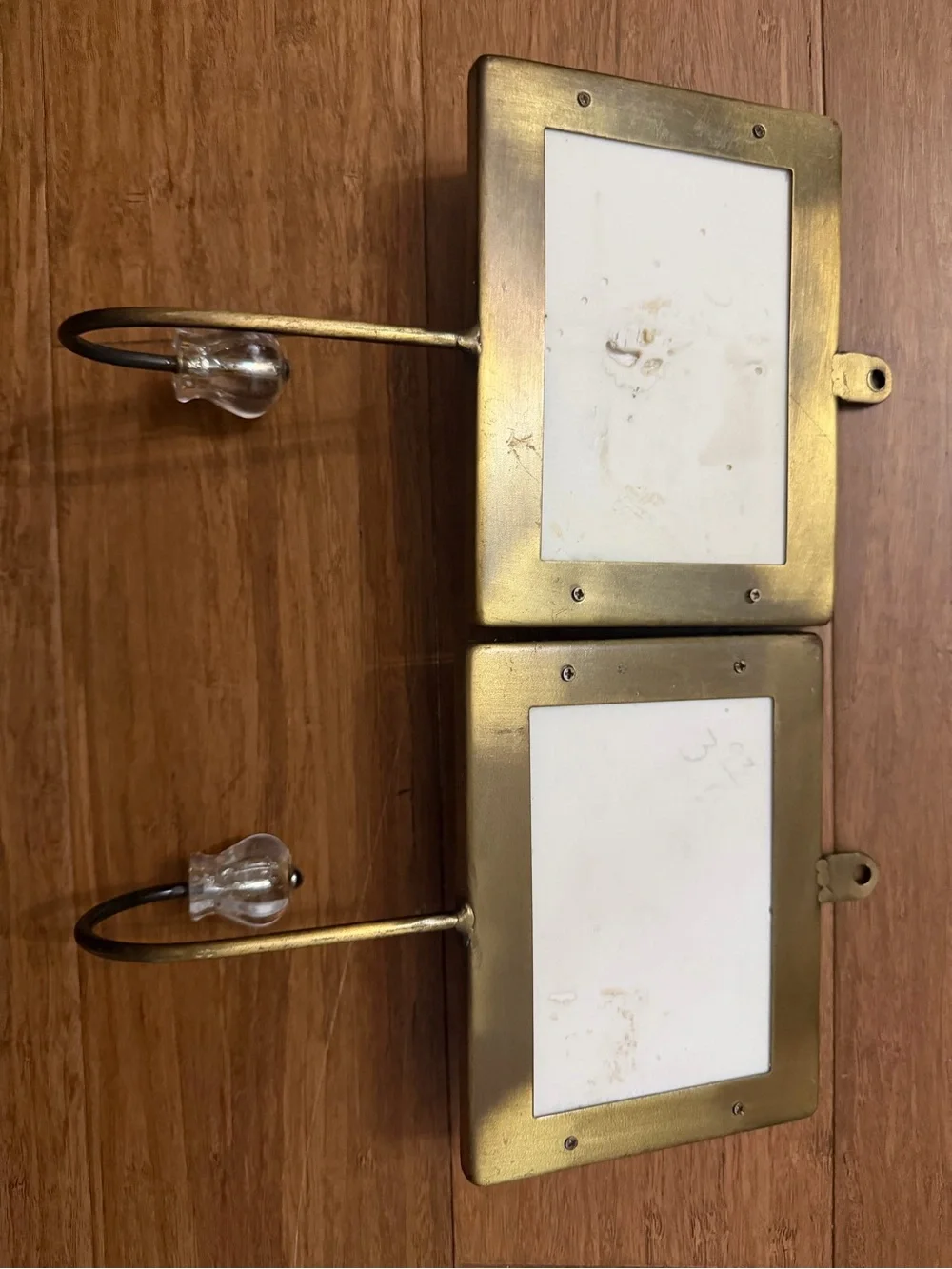 Paris & London Vintage Wall Hooks - Cream and Black set of 2